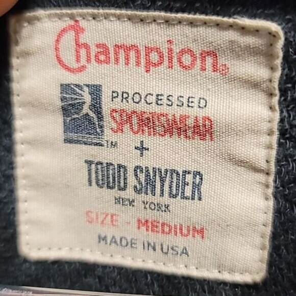 Todd Snyder X Champion - Tie-Dyed Loopback Cotton-Jersey Hoodie - Black - Picture 7 of 11